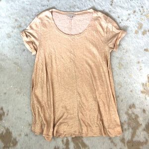Anthropologie Gold T Shirt Blouse
